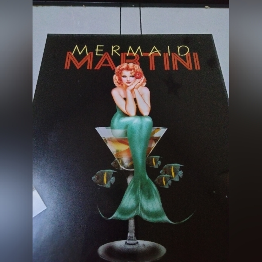Mermaid Martini picture in frame